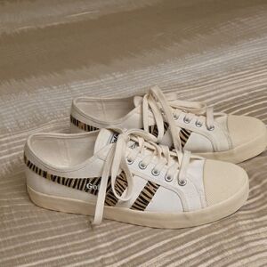 Gola Women's White with Black and Tan Sneakers EUC